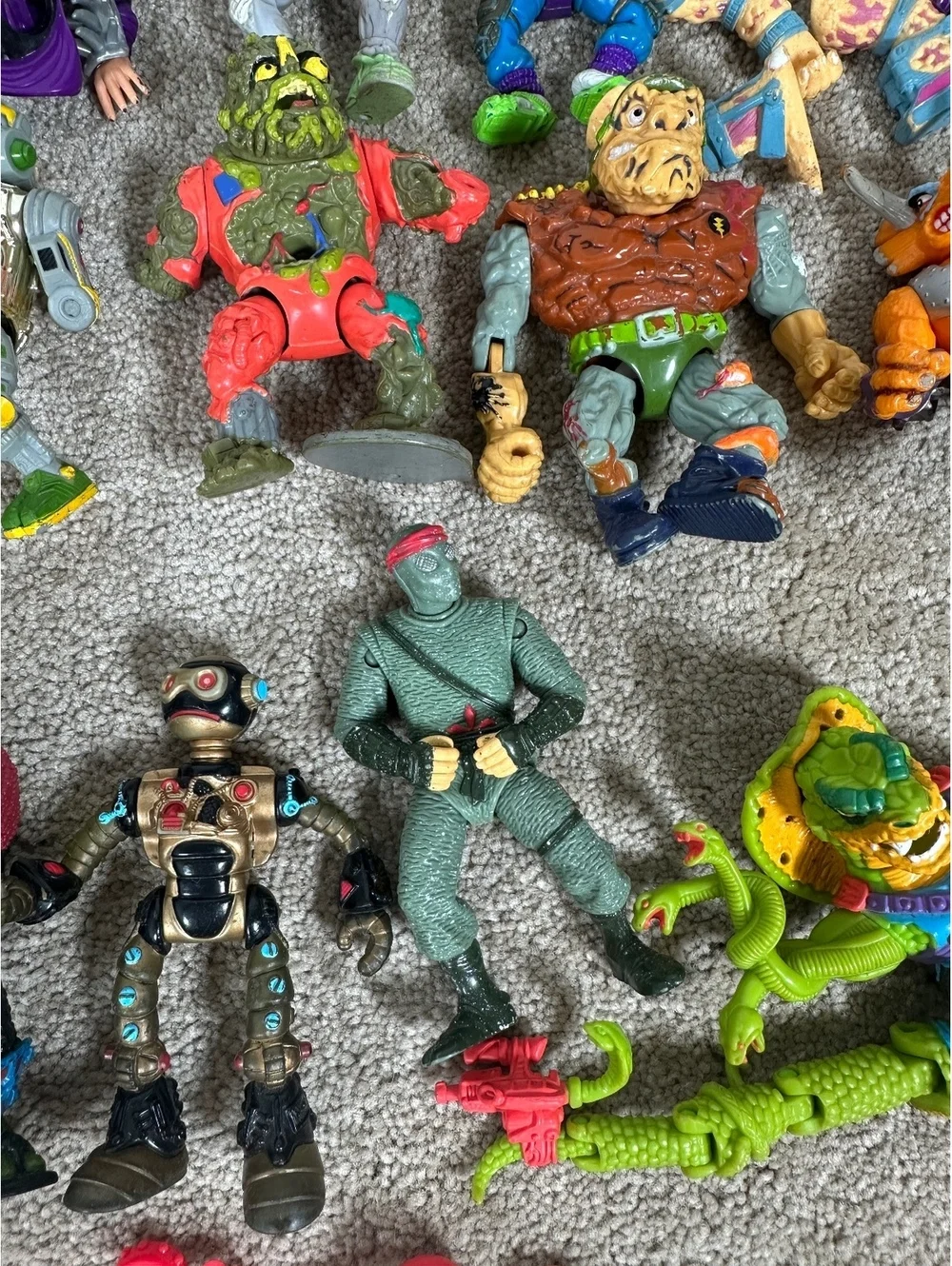 1980s 1990s VTG TMNT Teenage Mutant Ninja Turtles Action Figures Playmates Parts